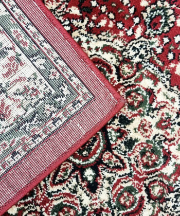 Red Traditional Oriental Style Vintage Rug