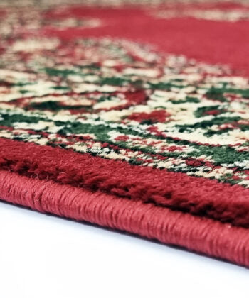 Red Traditional Oriental Style Vintage Rug