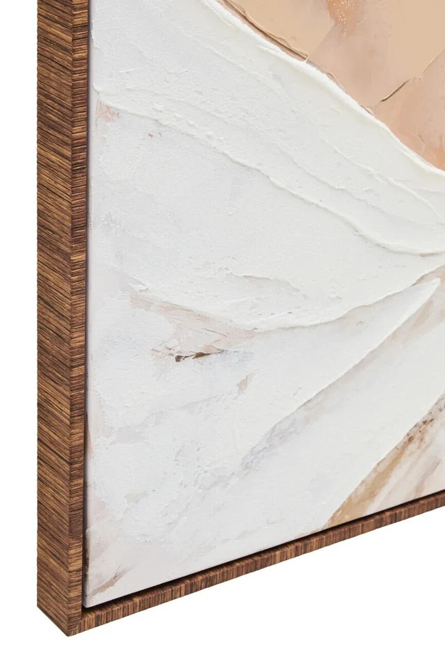Astratto Textured Wall Art with Lady in the Straw Hat