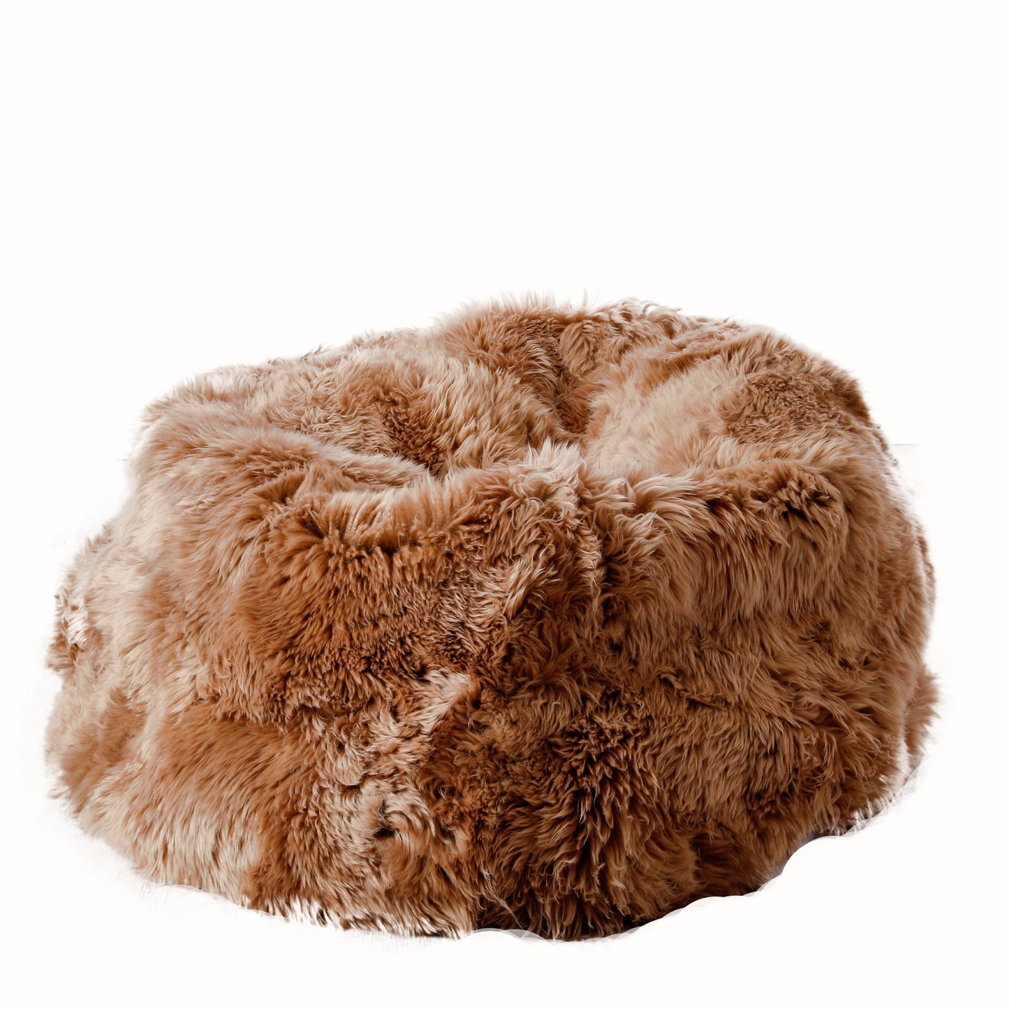 XL Light Brown Sheepskin Luxurious Beanbag
