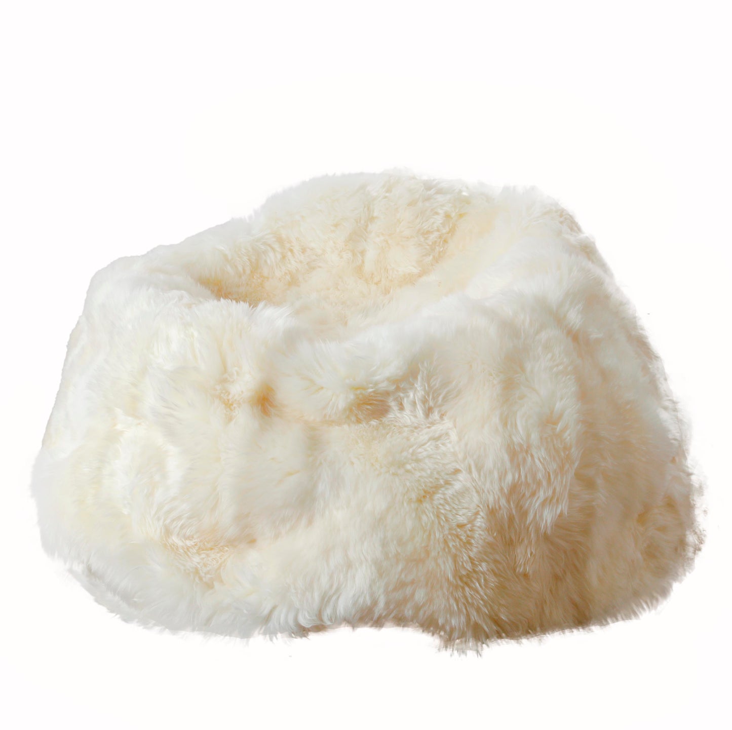 XL Natural White Sheepskin Luxurious Beanbag