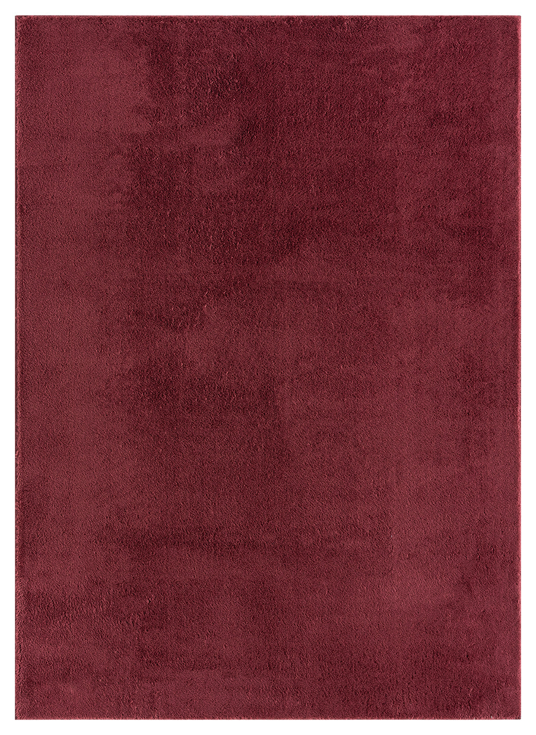 Comfy Plain Red Washable Rug