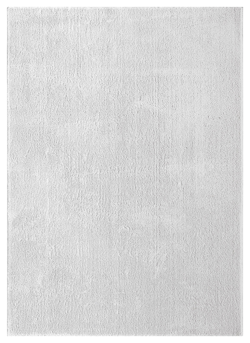 Comfy Plain Silver Washable Rug