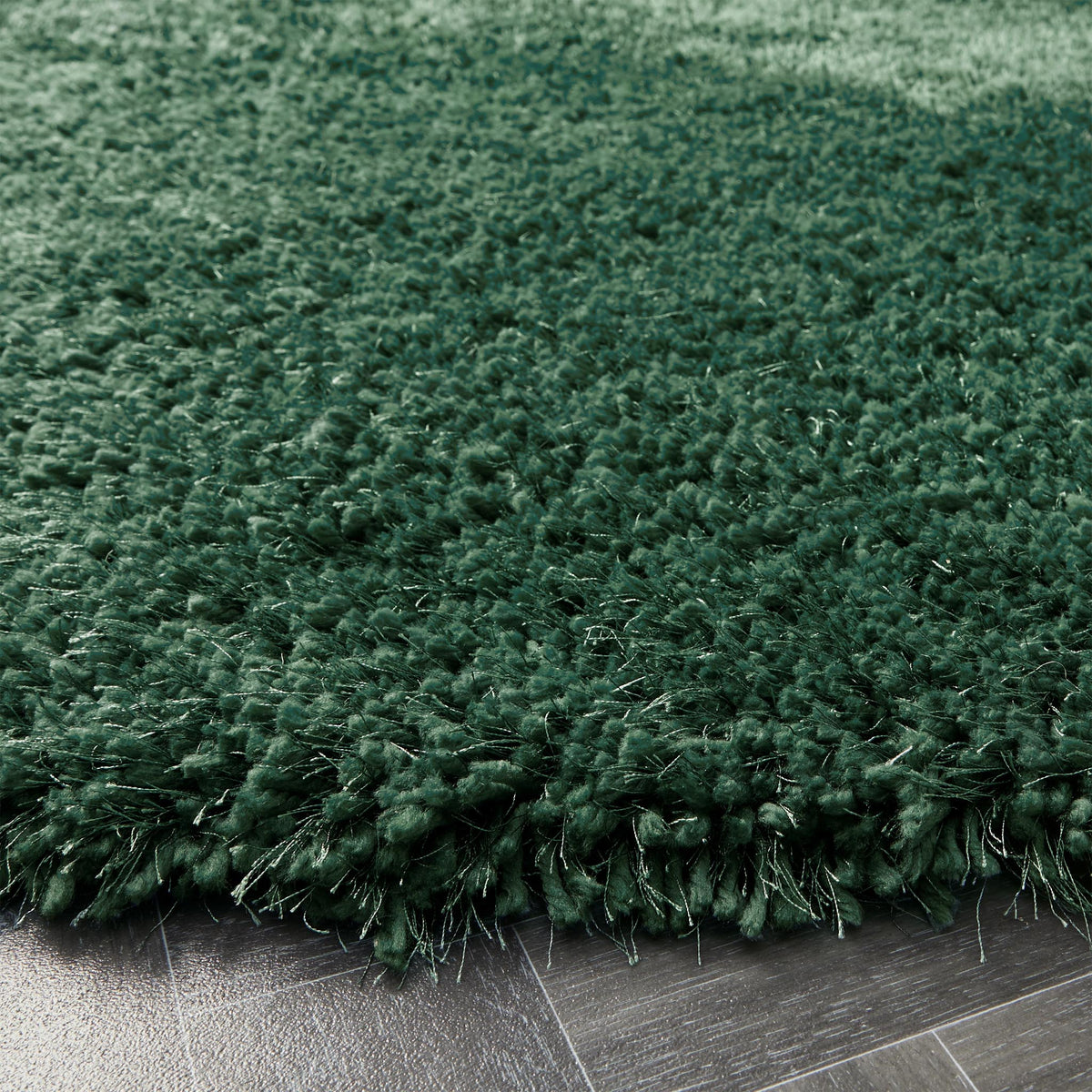 Origins Chicago Forest Green Soft Pile Shaggy Rug