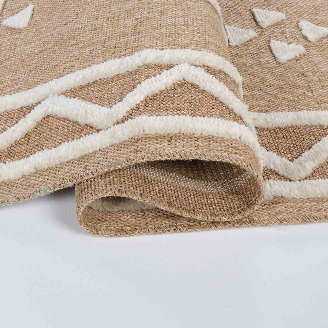 Harper Diamond Brown Cream Rug