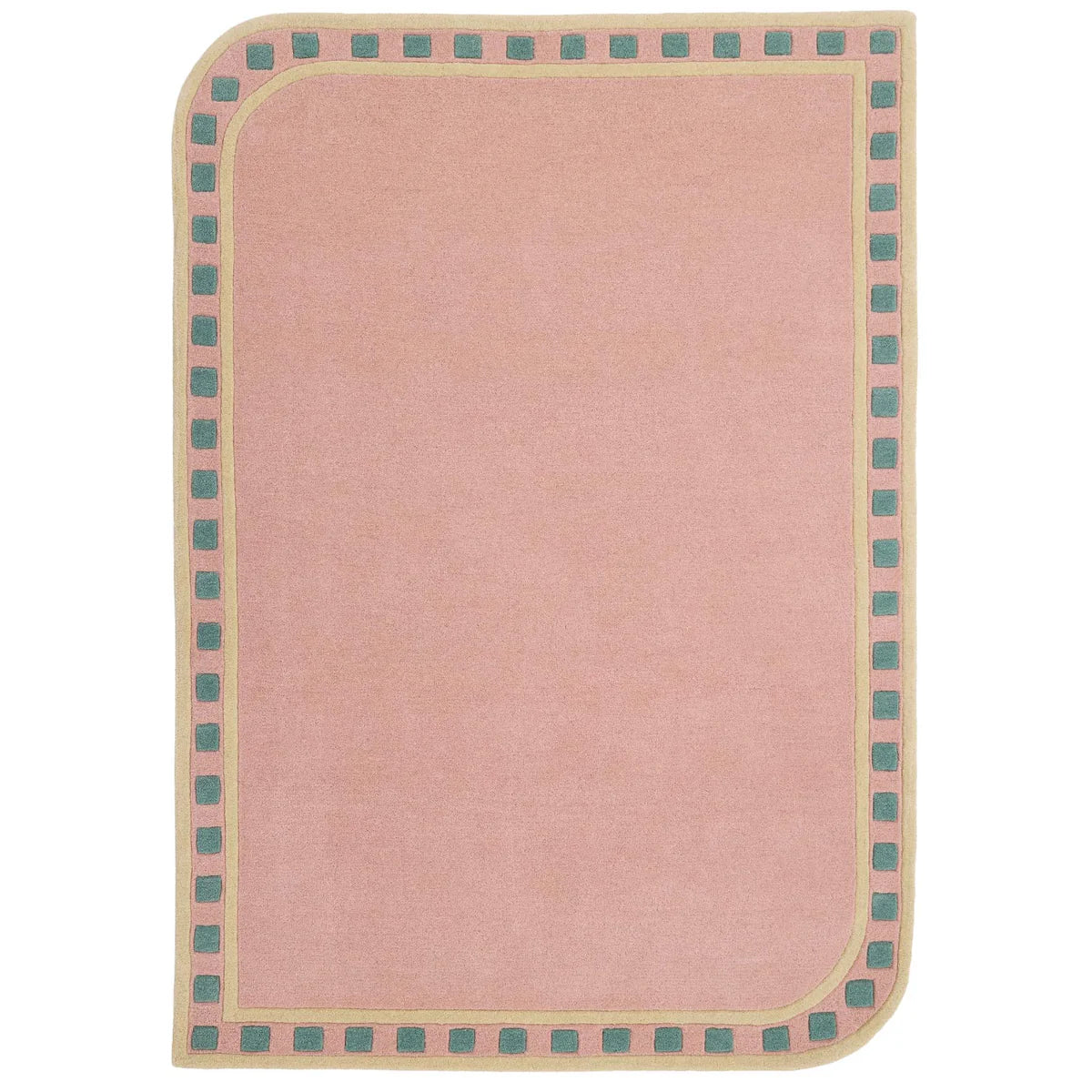 Origin Borderline Pink Premium Wool Rug