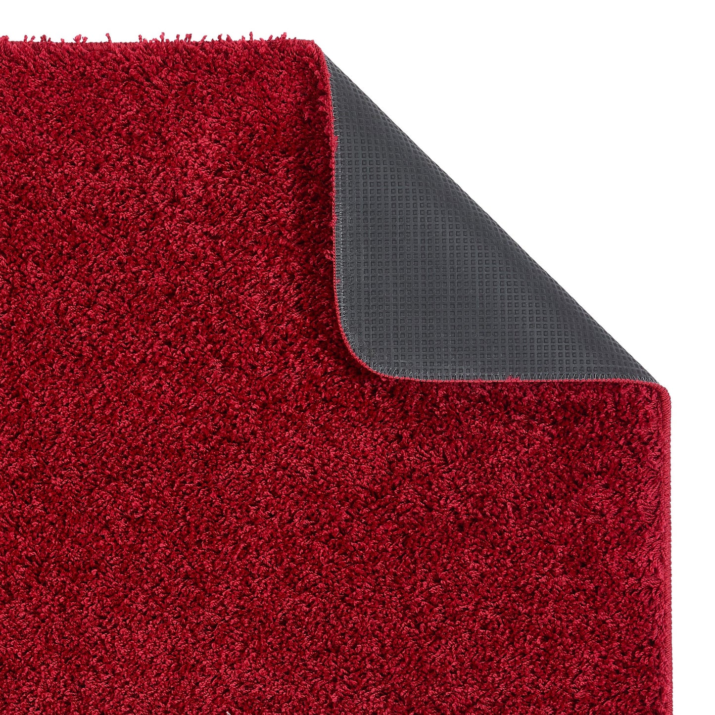 My Rug Red Medium Shaggy Machine Washable Rug 140cm x 200cm