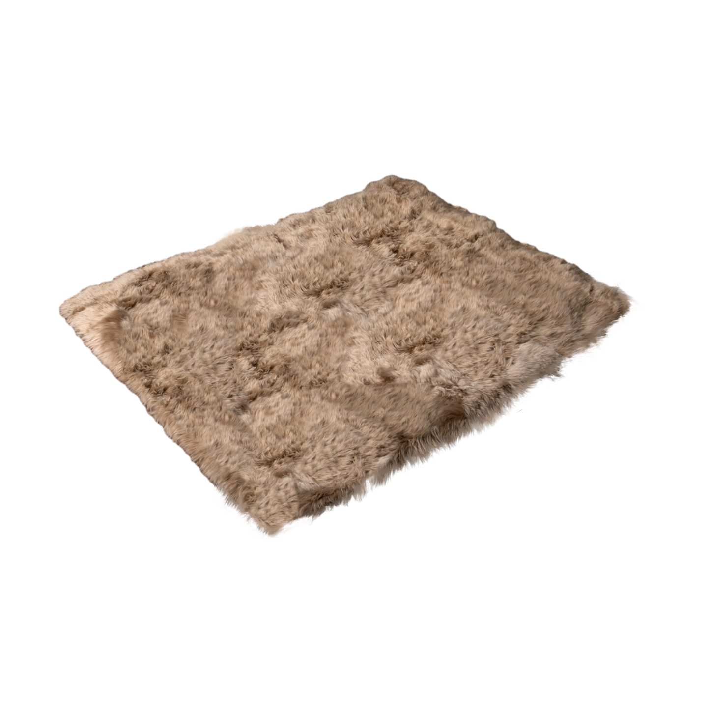 Light Brown Rectangular Genuine NZ Sheepskin Rug 130cm x 150cm