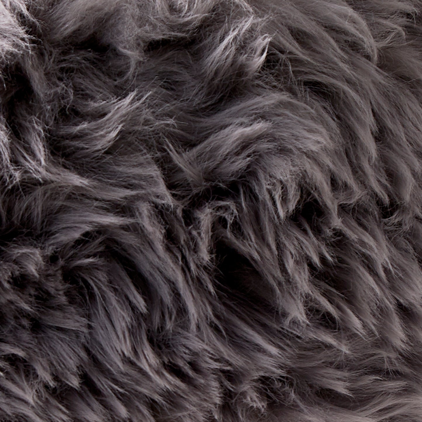 Grey Sheepskin Wooden Legged Stool