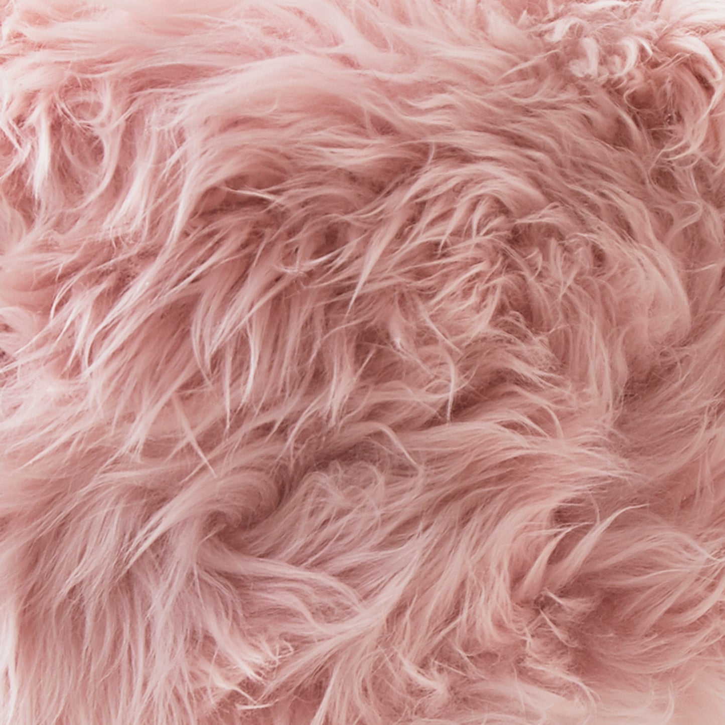Blush Pink Sheepskin Wooden Legged Stool