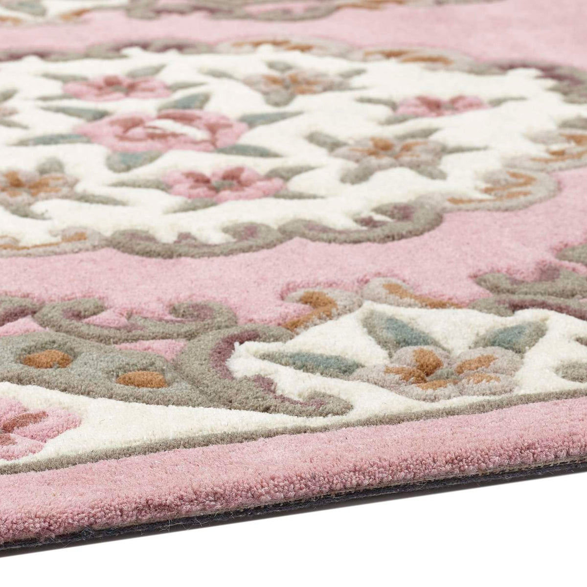 Origins Shensi Pink Traditional Wool Rug
