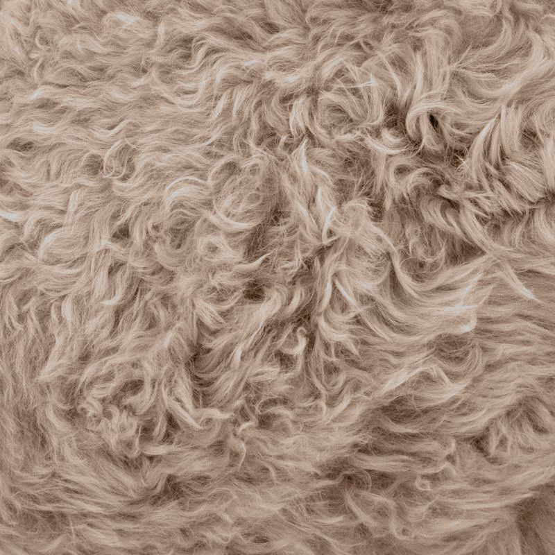 Shearling Lambskin Champagne Stool