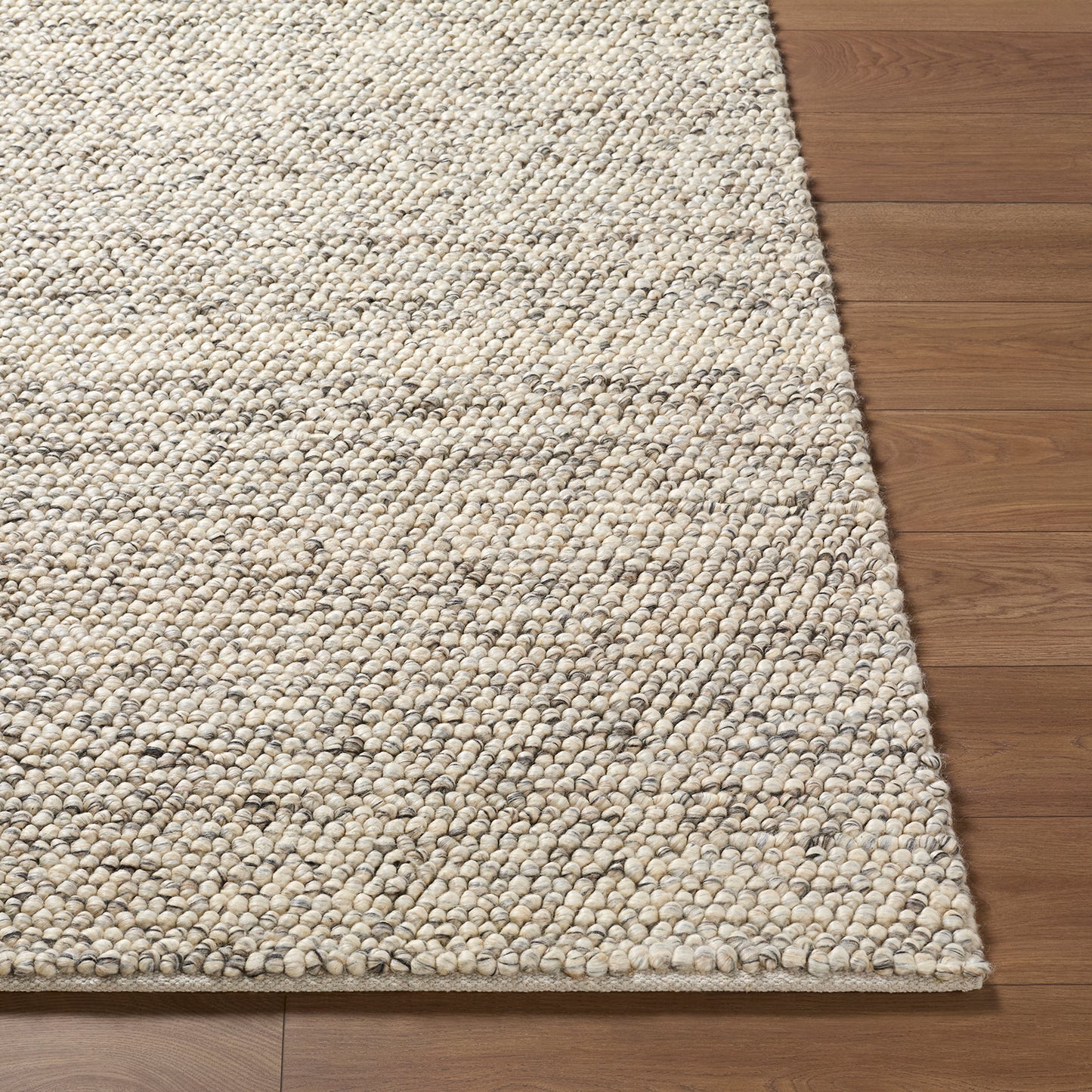 Hazar Global Taupe Modern Wool Rug