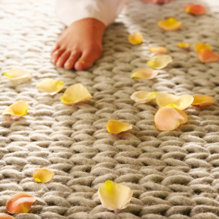 Rug Guru Fusion Ivory Textured Wool Rug