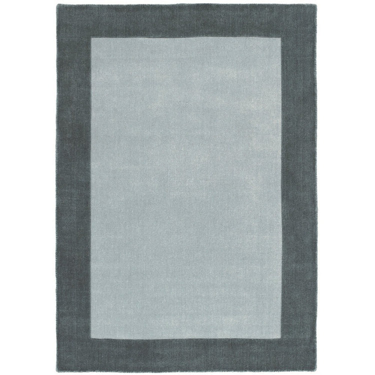Origins Borders Grey Luxury Wool Rug