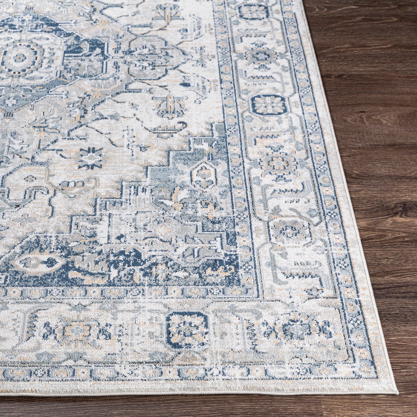 Jolie Blue Vintage Traditional Boho Rug