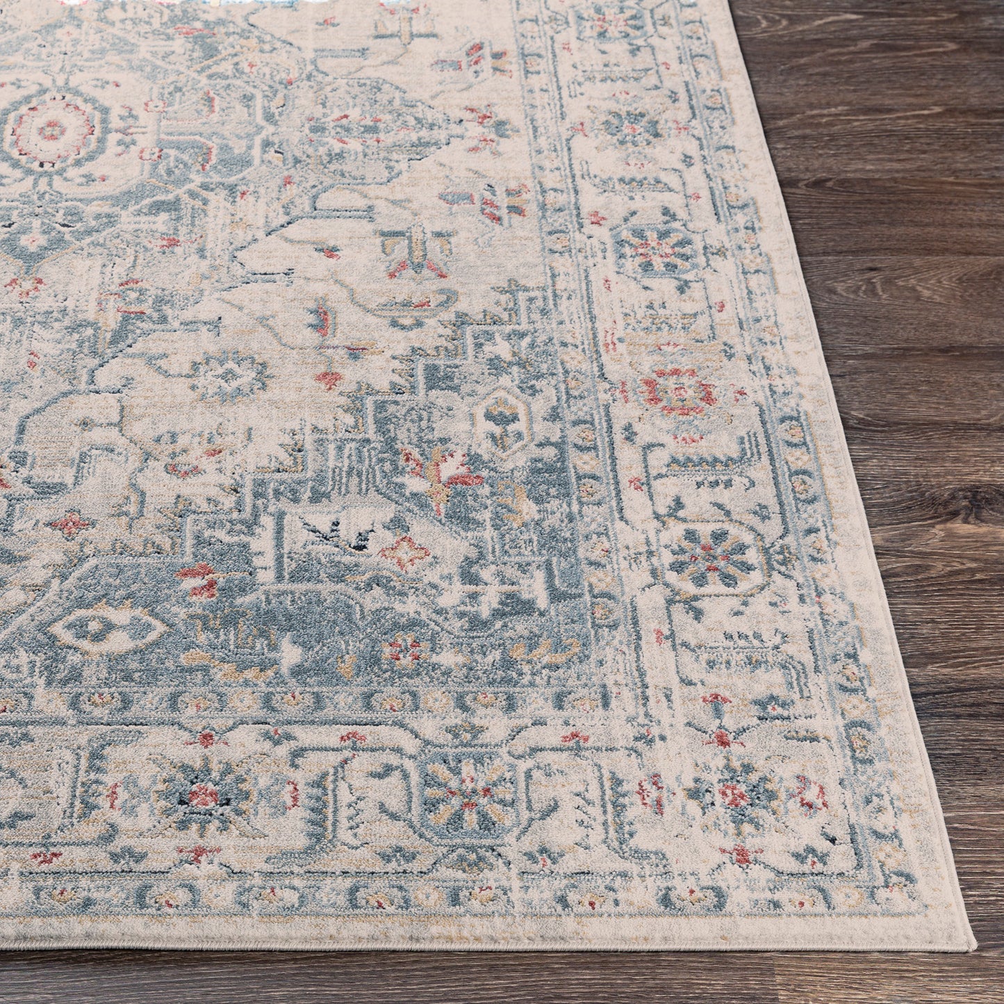 Jolie Blue Vintage Traditional Boho Rug