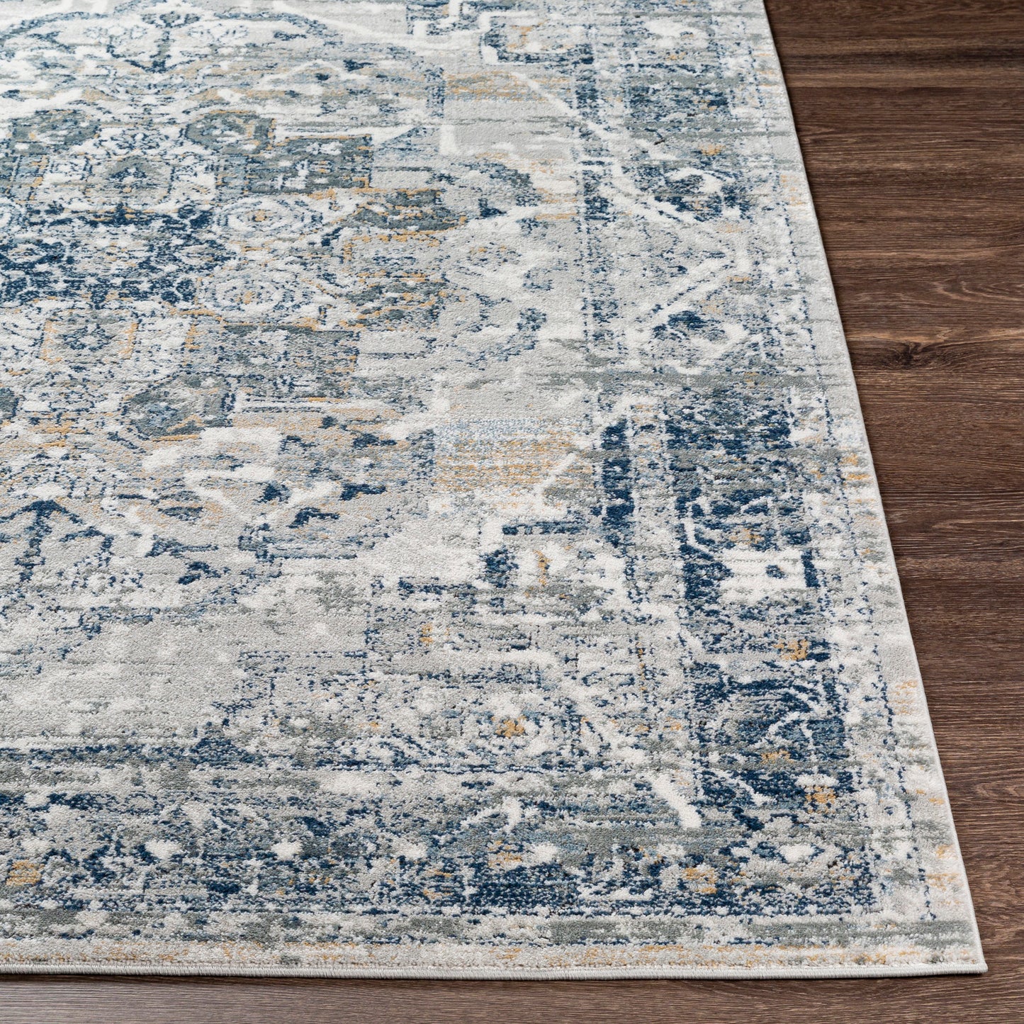 Jolie Blue Vintage Traditional Boho Rug