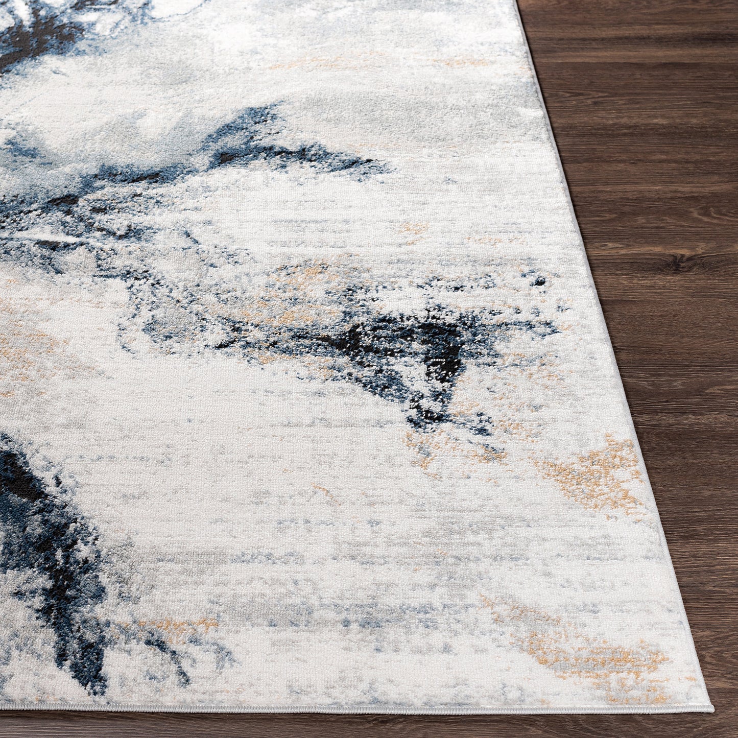 Jolie Grey Abstract Modern Marble Rug