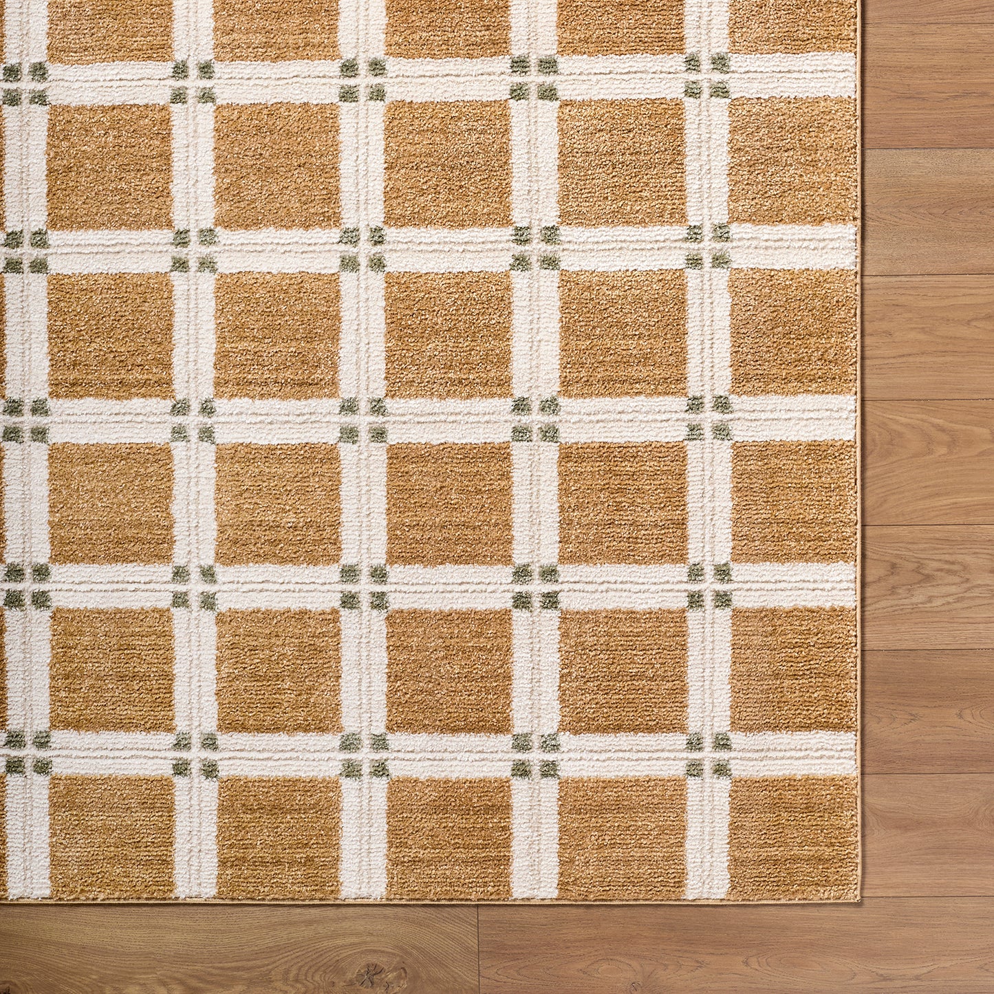 La Luna Coffee Brown Modern Graphic Rug