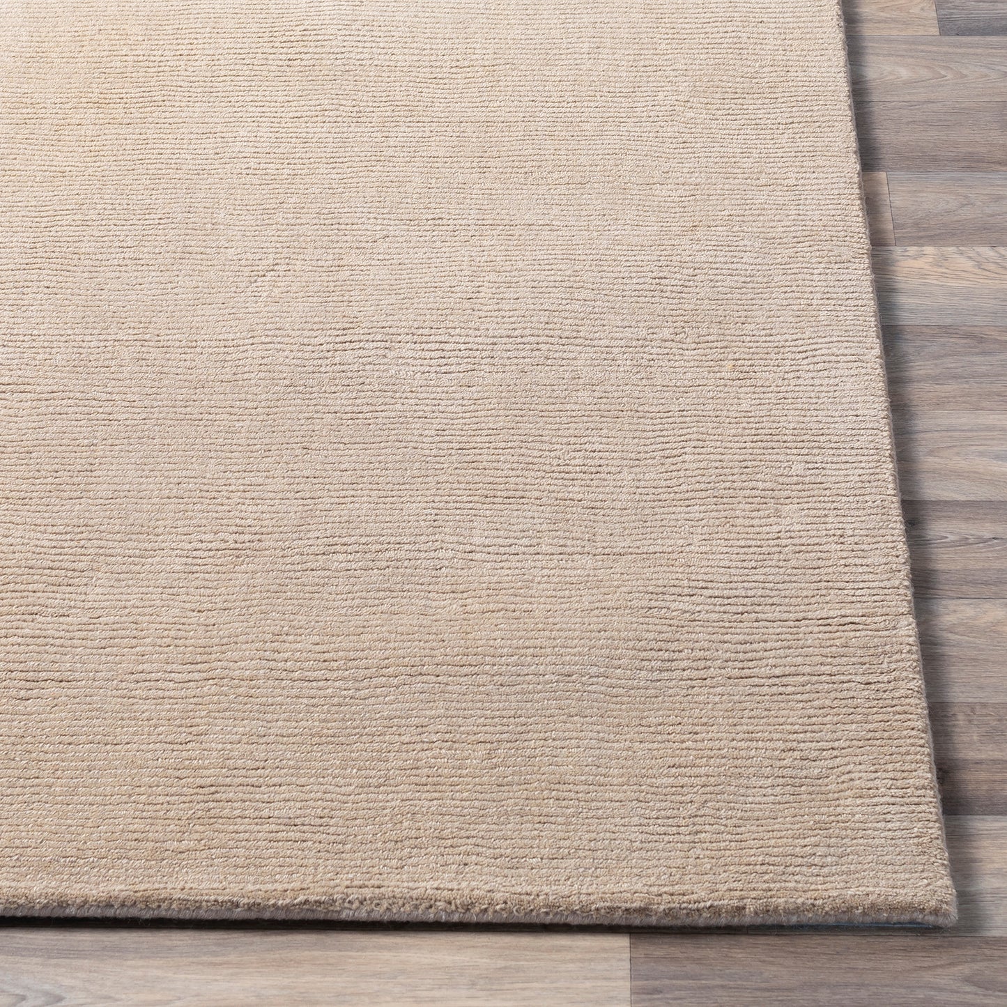 Mystique Tan Modern Wool Rug