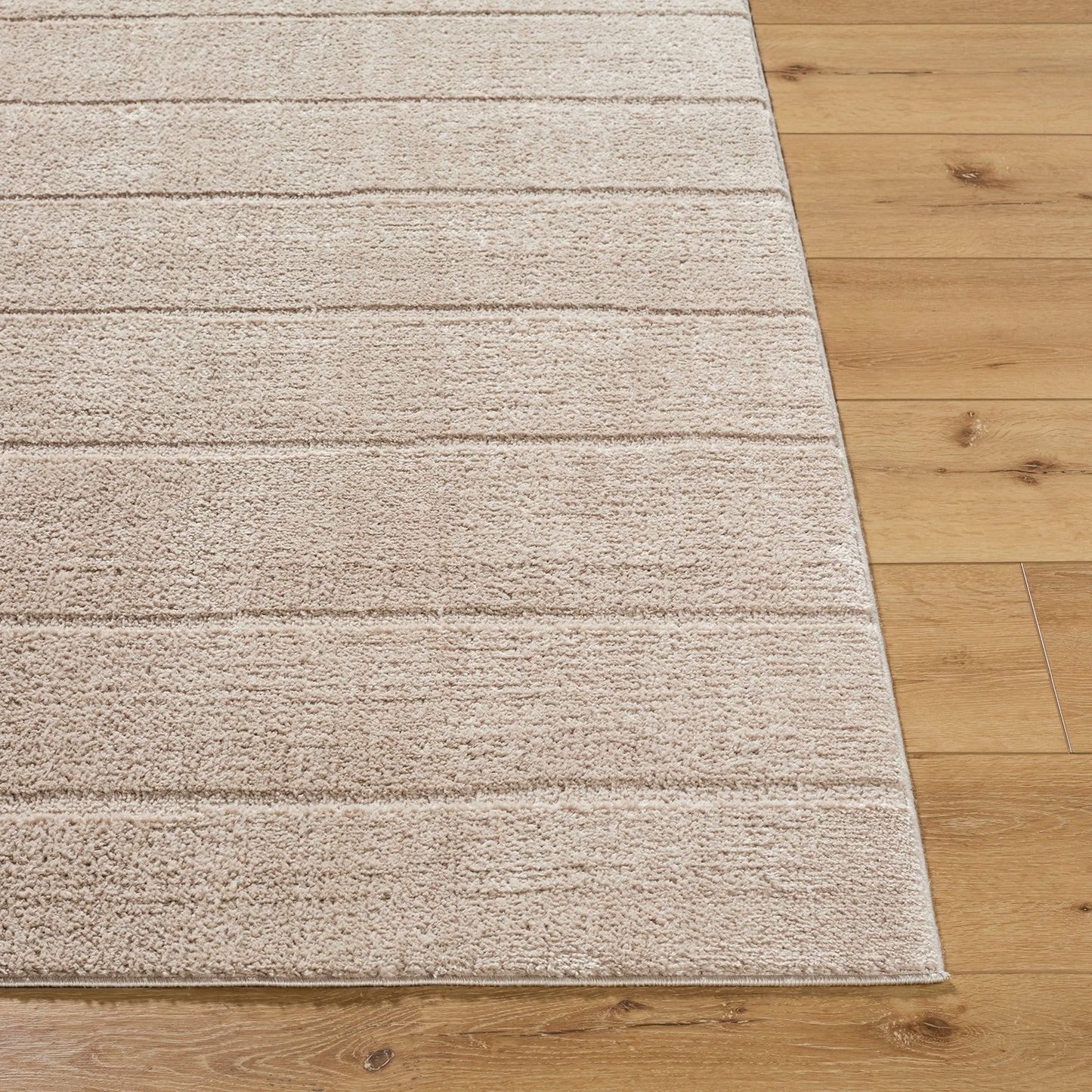 Cascade Our PNW Home Beige Modern High Pile Rug