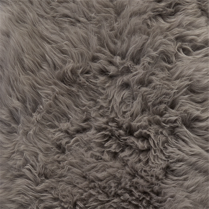 Large Grey Genuine Super Soft NZ Sheepskin Rug - 4 Pelt 120cm x 240cm
