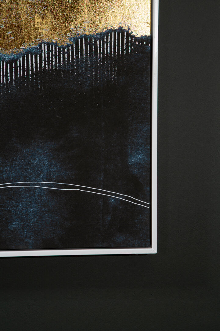 Astratto Blue And Gold Wall Art