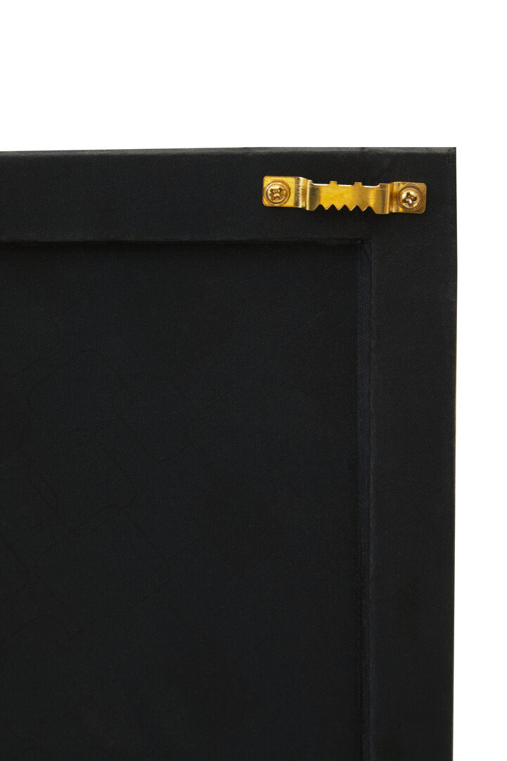 Safira Botanical Hair on Leather Patchwork Wall Art