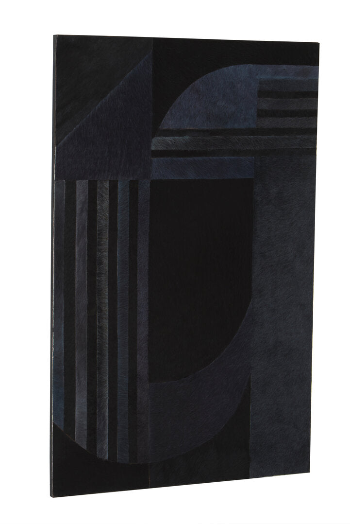 Safira Grey And Black Deco Print Wall Art