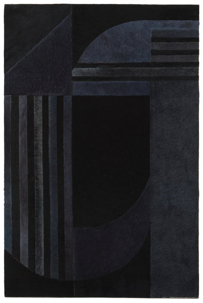 Safira Grey And Black Deco Print Wall Art