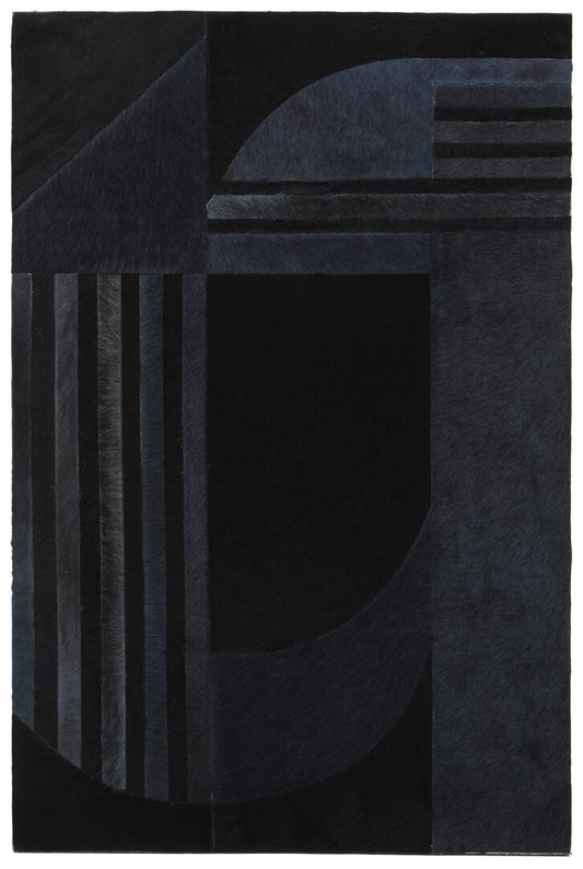 Safira Grey And Black Deco Print Wall Art