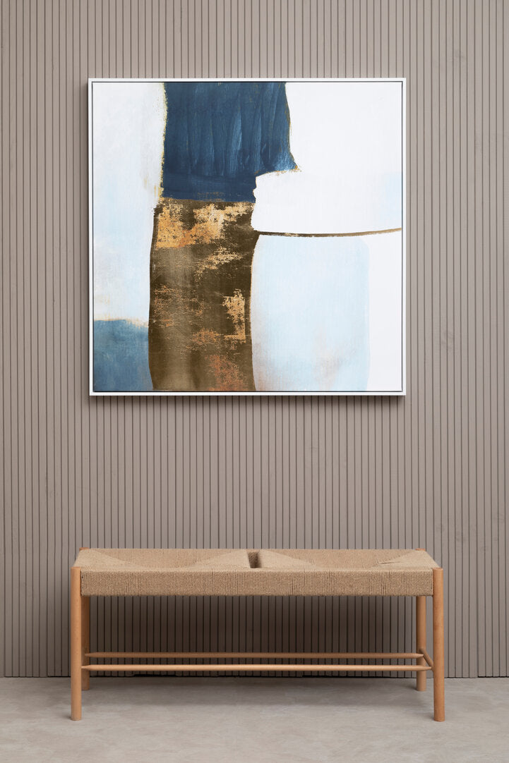 Astratto Blue and Gold Foil Wall Art