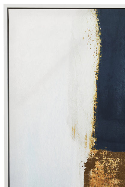 Astratto Blue and Gold Foil Wall Art