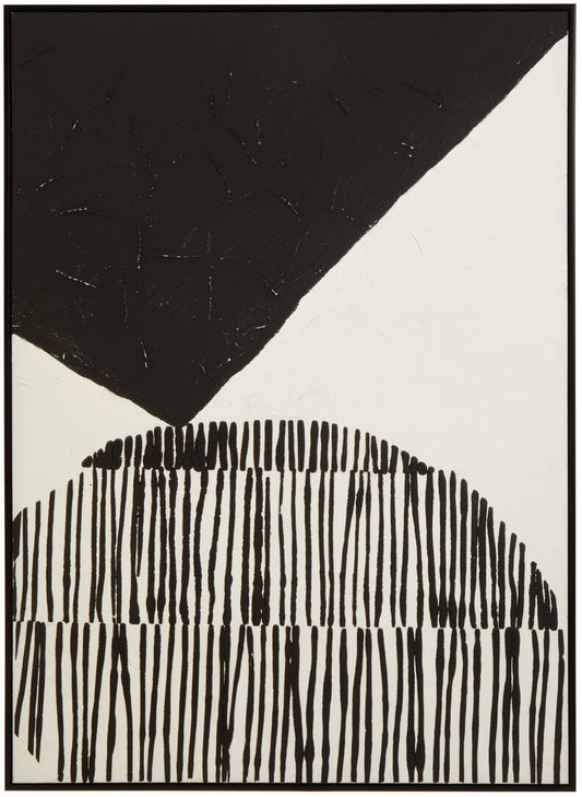 Astratto Black and White Abstract Hand Painted Wall Art