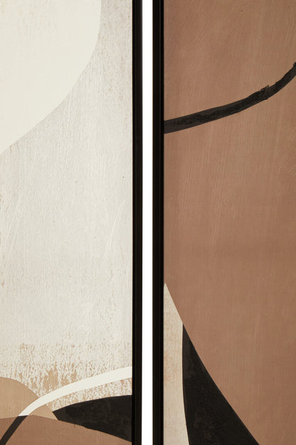 Astratto Set of 2 Abstract Earthy Tones Canvas Wall Art