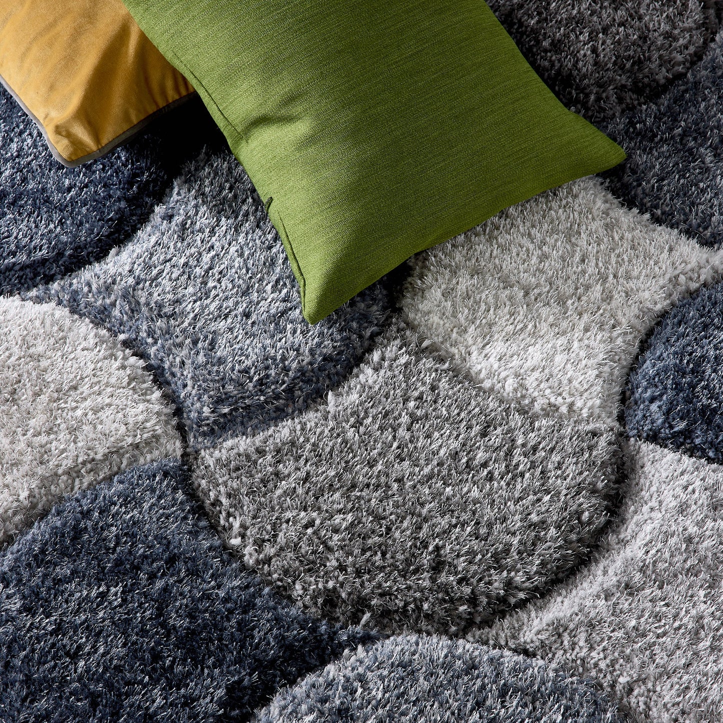 Origins 3D Scallop Large Navy Blue Rug 160cm x 230cm