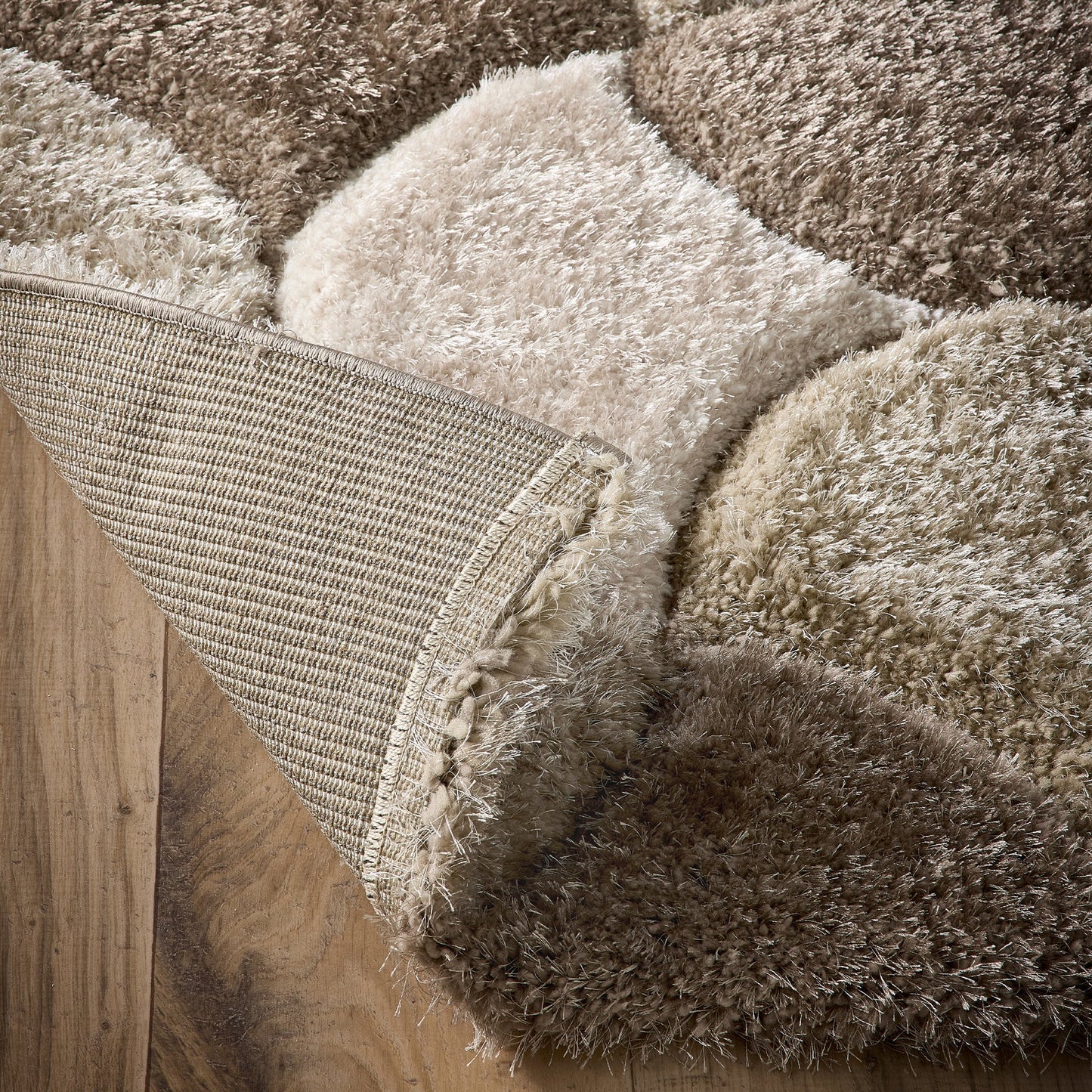 Origins 3D Scallop Large Brown Rug 160cm X 230cm
