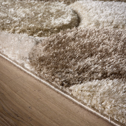 Origins 3D Scallop Large Brown Rug 160cm X 230cm