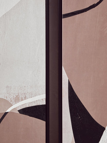 Astratto Set of 2 Abstract Earthy Tones Canvas Wall Art