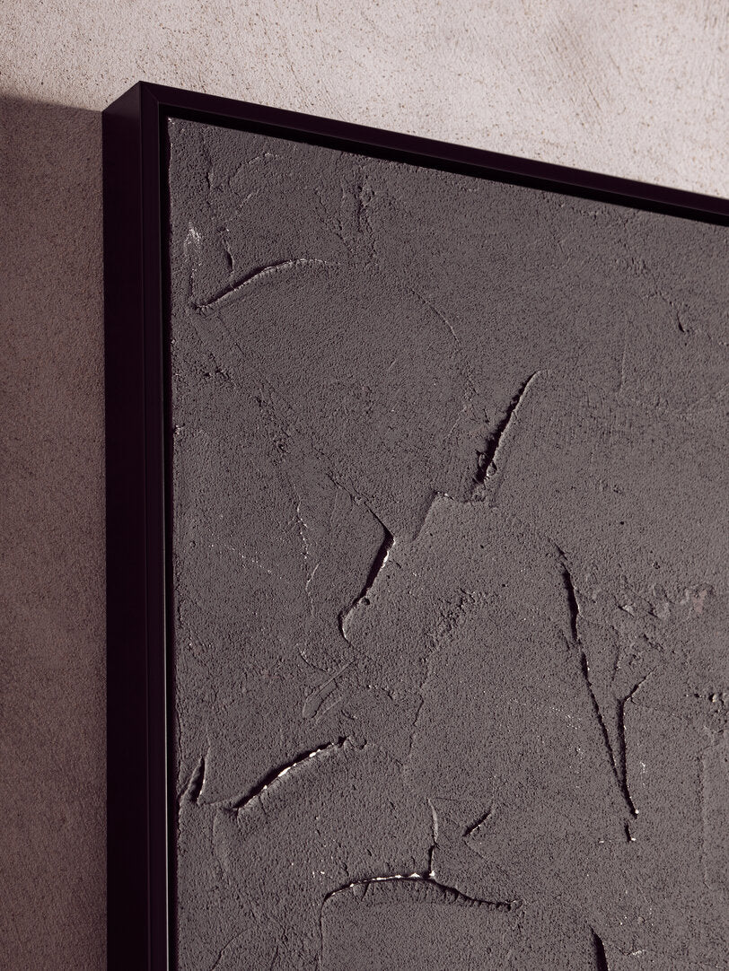 Astratto Black and White Abstract Hand Painted Wall Art