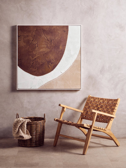 Astratto Brown and Natural Textured Wall Art