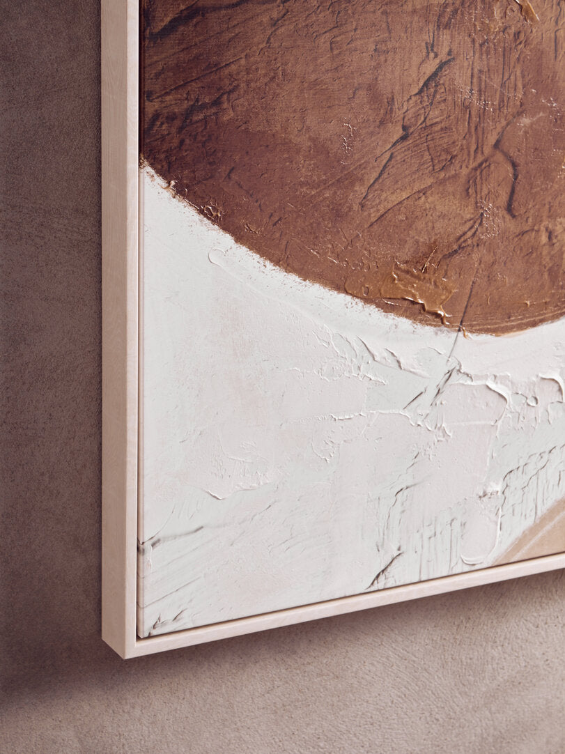 Astratto Brown and Natural Textured Wall Art