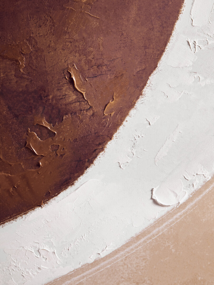 Astratto Brown and Natural Textured Wall Art