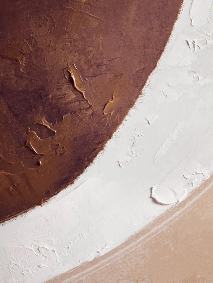 Astratto Brown and Natural Textured Wall Art