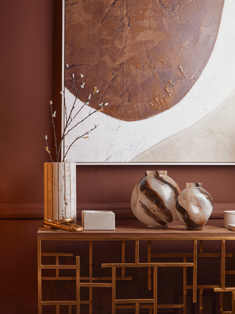 Astratto Brown and Natural Textured Wall Art