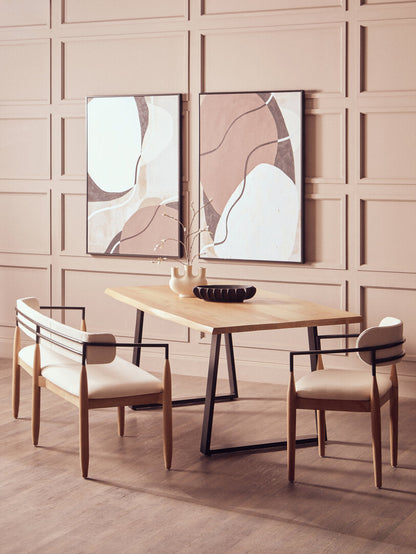 Astratto Set of 2 Abstract Earthy Tones Canvas Wall Art