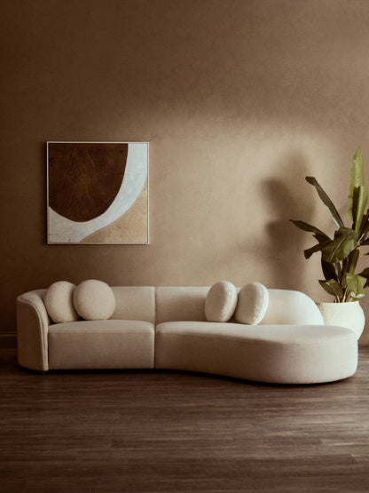 Astratto Brown and Natural Textured Wall Art