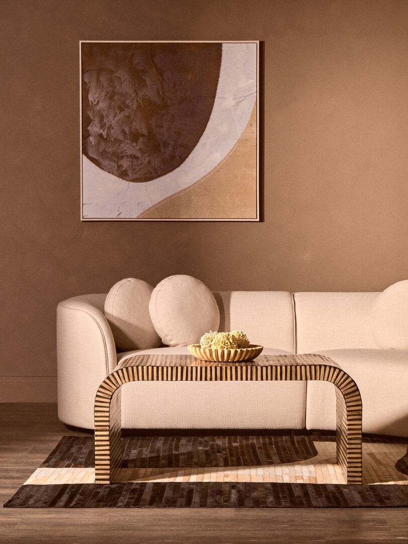 Astratto Brown and Natural Textured Wall Art