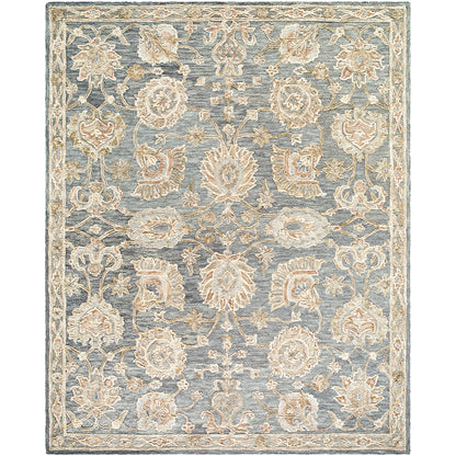 Arnold Blue Traditional Wool Rug